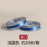 Около 10 метров/голубой/кусок