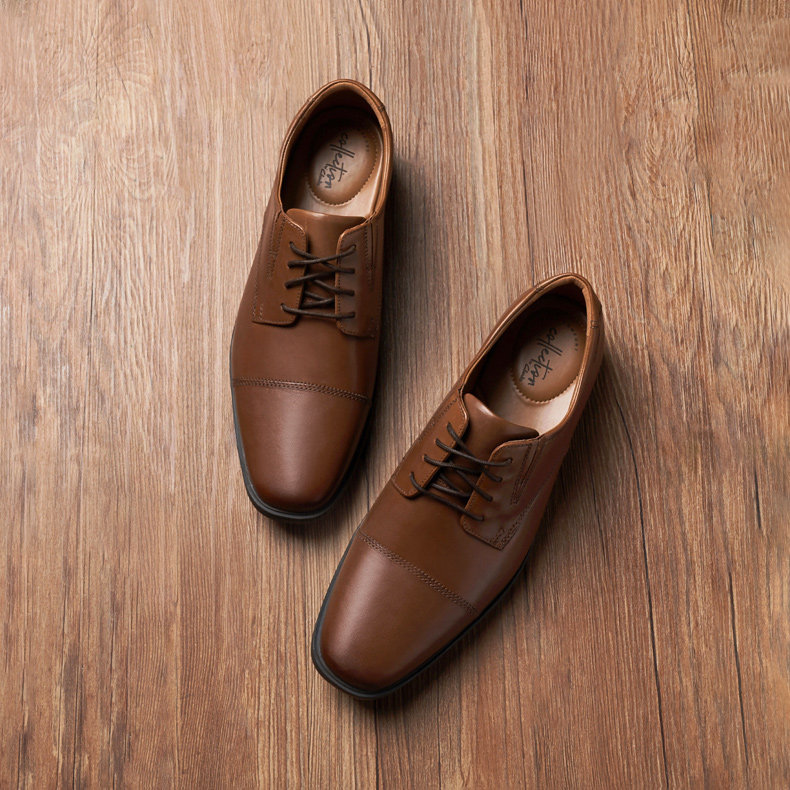 clarks其乐 男士 Tilden Cap 圆头商务皮鞋 图1