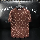 Демисезонный трикотажный шерстяной базовый приятный телу свитер, европейский стиль, короткий рукав, облегающий крой