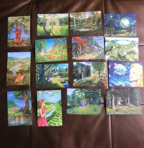 Stock 15 postcards Anastasia theme celebrates the full set of book releases Ringing Cedar Series books