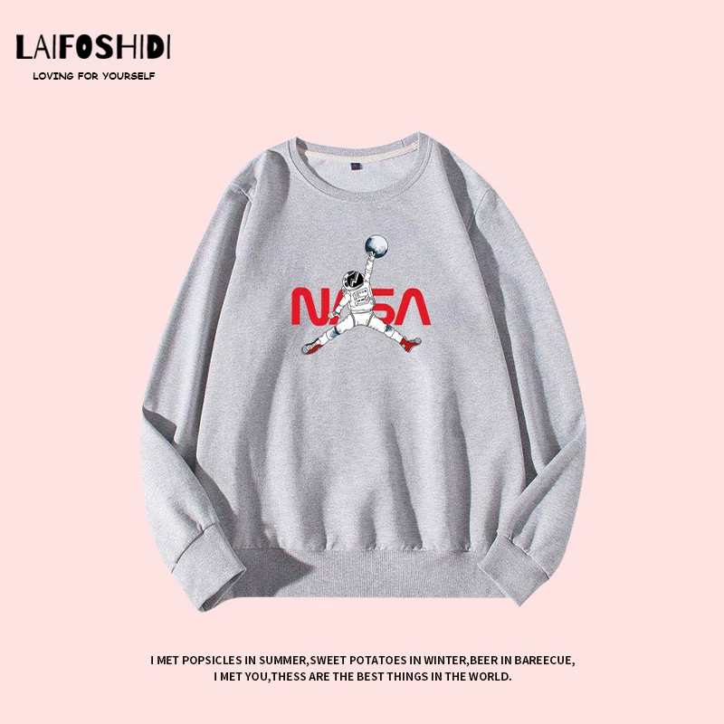 Air jordan, астронавт, men's thin sweatshirt for students, Marvel, Spiderman, European style, Korean style