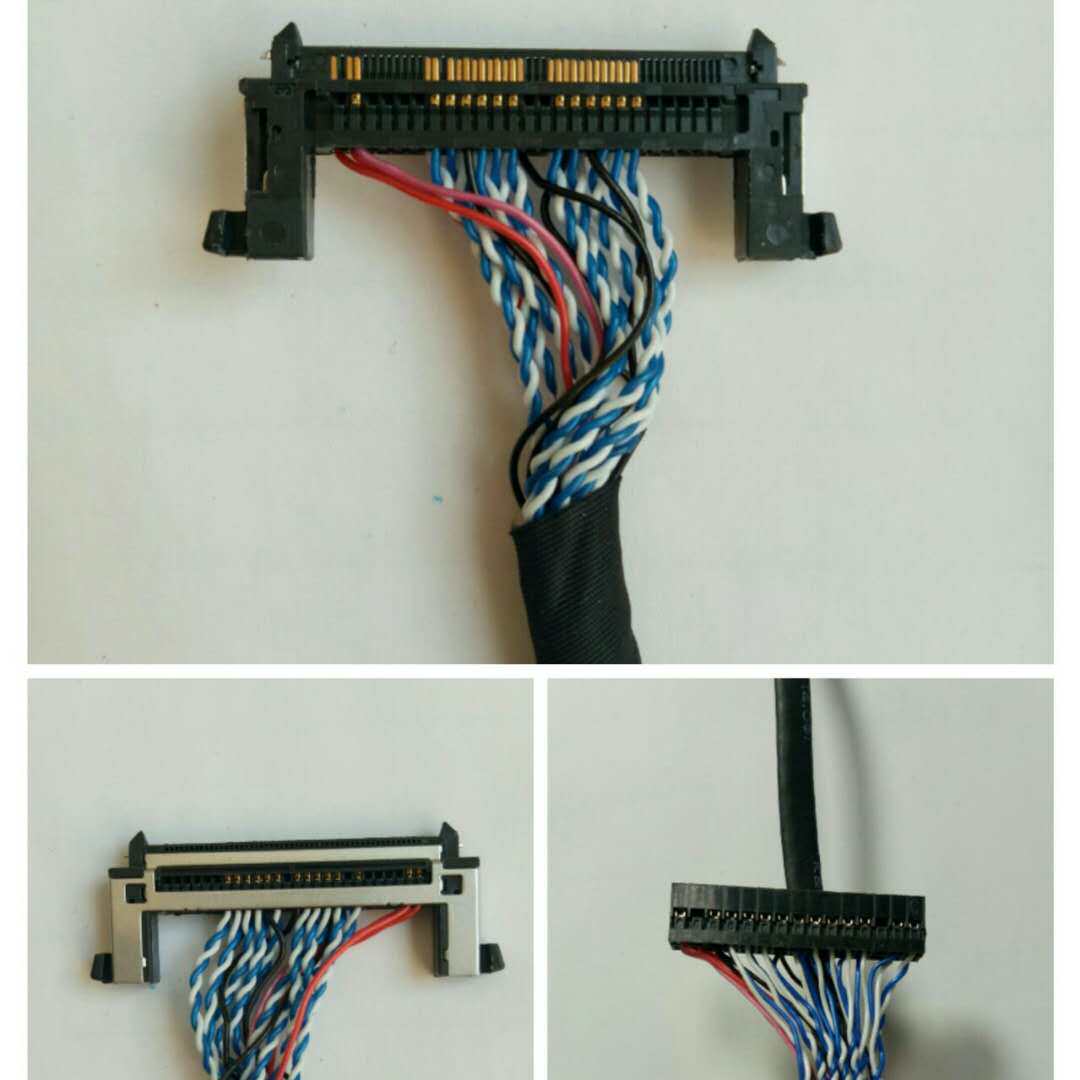 Large-screen LCD TV universal FI-RE51S-HF dual 8-piece plug-in high score left power supply LVDS screen cable