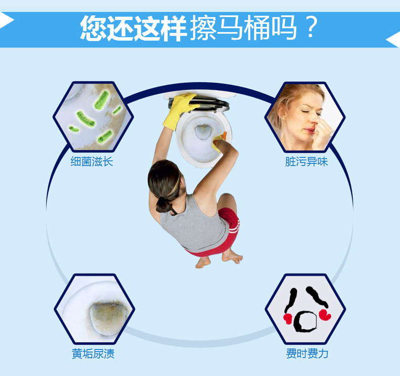洛娃 有机酸洁厕灵马桶清洁剂750ml*2 图3