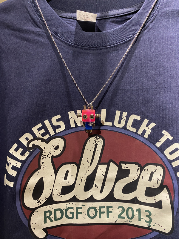 【Antenna Baby】Cute Style Robot Necklace/Bag Charm Keychain Trendy Original Handmade Gift for Men and Women