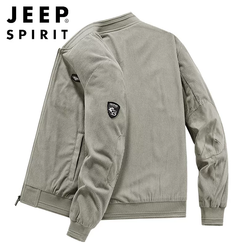 Рубашка-куртка осенняя джинсовая для мужчин из вельвета в стиле JEEP SPIRIT, oversize