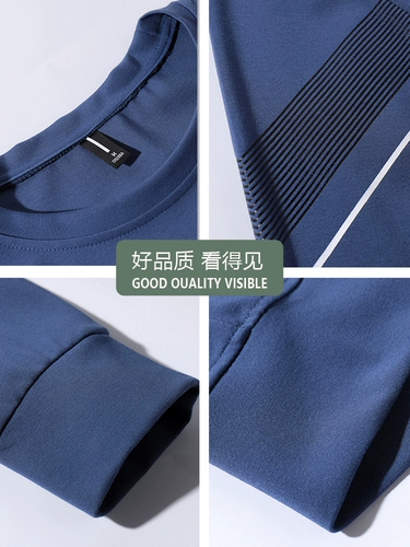 JEEP SPIRIT Мужская толстовка для отдыха, лонгслив с круглым воротником, оверсайз, осенняя