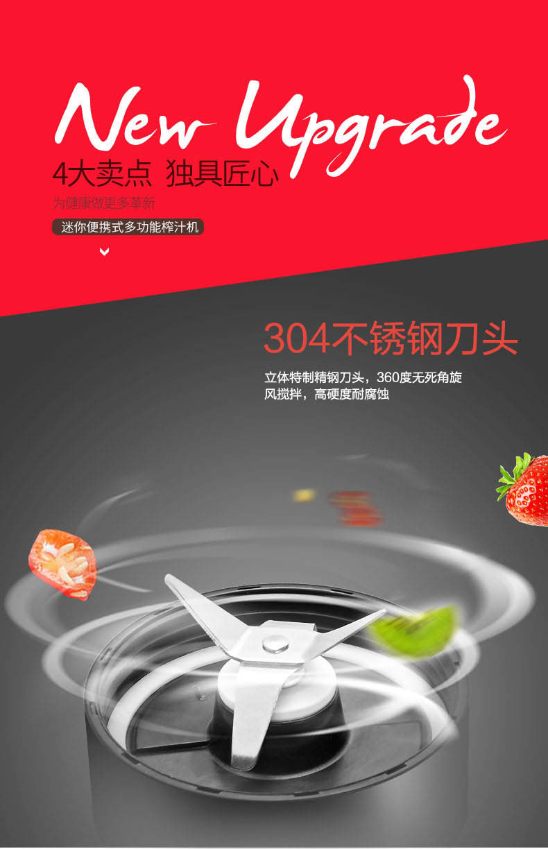 máy xay magic Ba máy ép trái cây mini SD-LL07 mini đa chức năng điện nhỏ cầm tay cốc nước trái cây cốc - Máy ép trái cây máy ép korihome