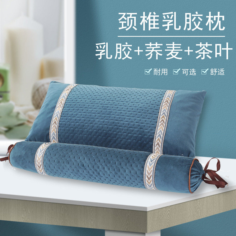 Four Seasons Cervical Spine Pillow Buckwheat Round Pillow Round Repair Cylindrical Pillow Hard Neck Aid Candy Pillow Single Sleep Whole Head