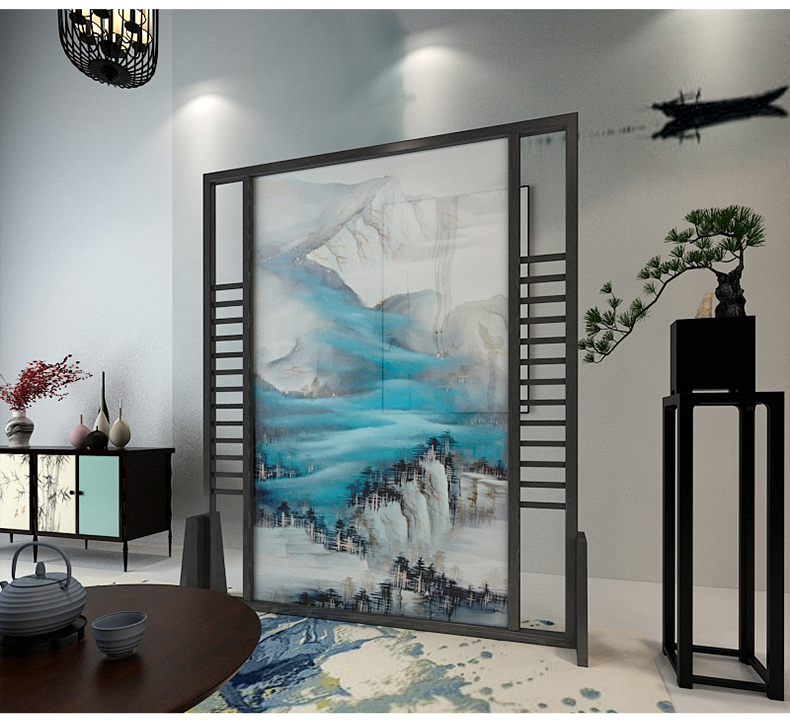 Trung Quốc màn hình gỗ rắn phân vùng trang trí phòng khách khách sạn lối vào hiên bán trong suốt hàng rào rỗng màn hình [ủng hộ] - Màn hình / Cửa sổ vách gỗ trang trí phòng khách