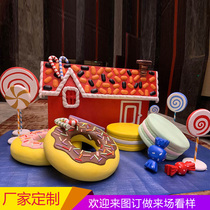  Beijing foam sculpture handmade exhibition mask Wedding set props window Meichen display landscape sculpture