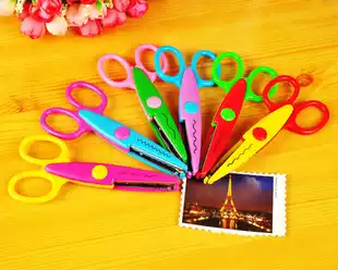 Photo scissors cutting supplies Hand wash photos DIY handmade album lace scissors