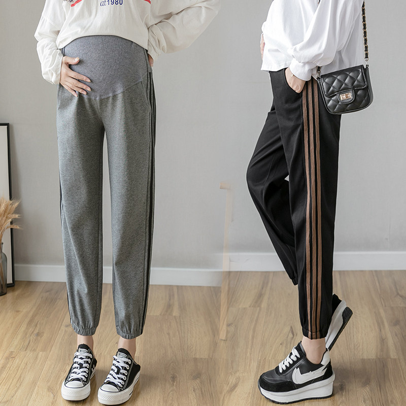 Maternity pants Autumn wear pants fashion trend mom casual sports pants Pregnant pregnant women wear pants spring and autumn models