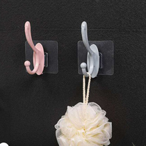 Free Punch Cloak Hood Hook No Mark Viscose Plastic Hook Toilet Wall Hanging Clothes Hook