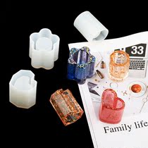 diy silica gel drop glue pen holder die plum caring geometric loving pen holder silicone gel