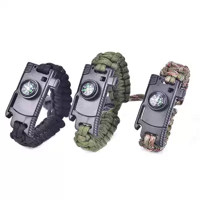 Multi-function knife buckle umbrella rope hand