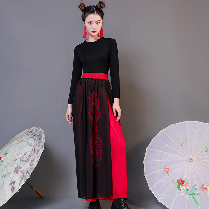 Youth has you 2 mang kinds of the same Chinese style costumes women's group modern dance jazz dance dance 