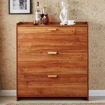 Dumper shoe cabinet ultra-thin door Hall Cabinet 17cm large capacity furniture assembly living room simple modern entrance cabinet