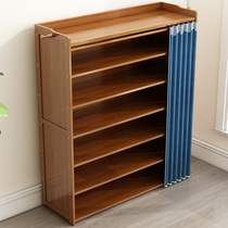 Nanzhu shoes shelf doorway home good-looking porch large capacity storage solid wood multi-layer dustproof simple shoe cabinet