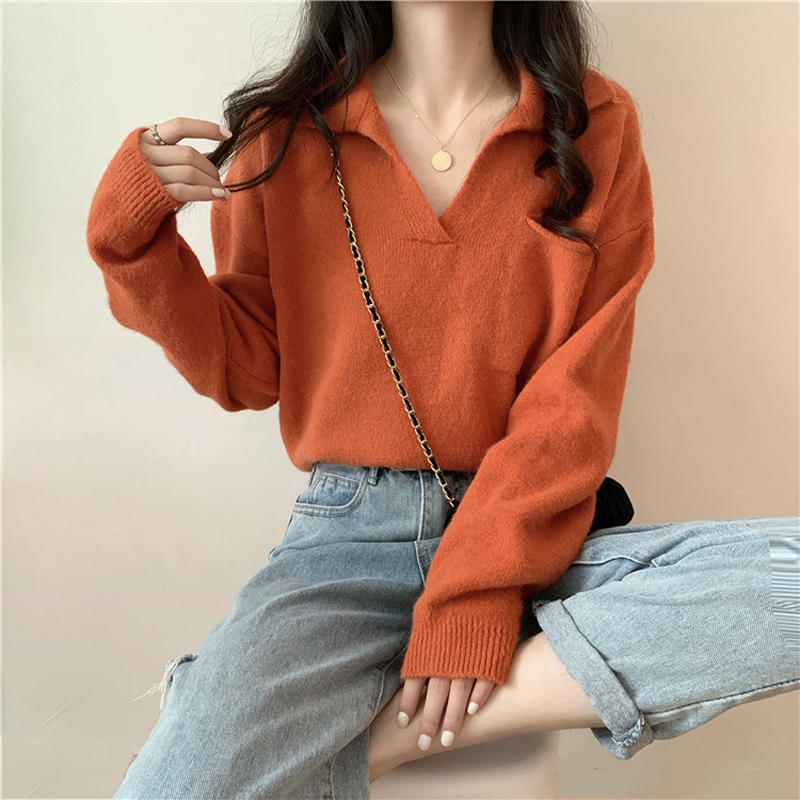 Super mall sweater women's autumn and winter knitwear Japanese vintage retro student forest loose jacket