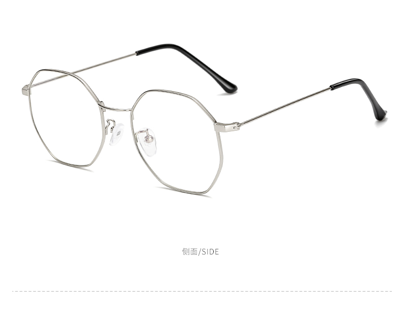 Kính đa giác retro khung nữ màu đỏ phần phiên bản Hàn Quốc của khung mắt có thể được trang bị kính cận thị chống bức xạ màu xanh nam kính đen