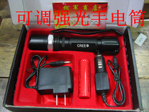 Strong light focusing flashlight Huarui rechargeable lithium battery CREE outdoor strong light flashlight factory direct sale