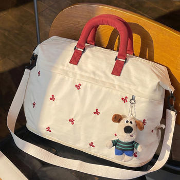 Large-capacity travel bag for women, lightweight, good-looking, short-distance travel, portable luggage bag, sports fitness bag