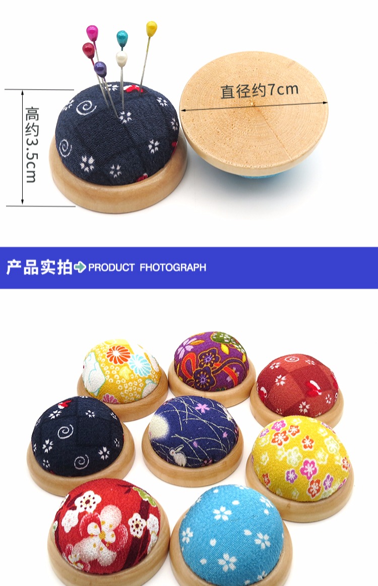 Tự làm vải khâu pin cơ sở gỗ gói công cụ kim khâu cắm ghim pincushion pin gói thủ công vải - Công cụ & phụ kiện Cross-stitch tranh thêu chữ thập phật a di đà