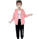 Girls autumn clothes 2022 new children's foreign style baby casual sports suit girls cotton zipper two-piece trendy