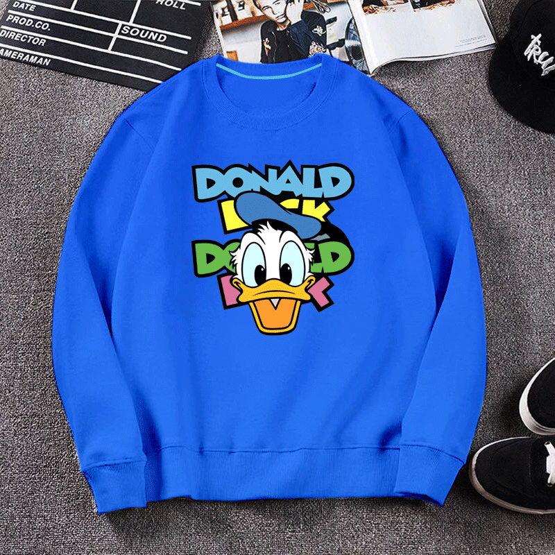 Donald Duck vòng cổ bảo vệ phiên bản Hàn Quốc của phim hoạt hình dễ thương Chuột Mickey nam và nữ vài top Mickey sinh viên ins siêu lửa.