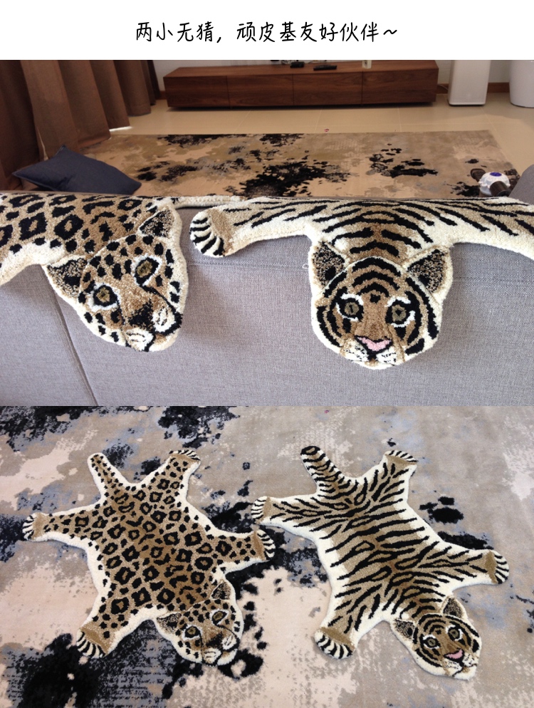 hình ảnh New Delhi siêu bí mật của bản in động vật 100% thảm handmade Ấn Độ len làm bằng tay ở Ấn Độ hiện nay - Thảm thảm lót sàn nhà