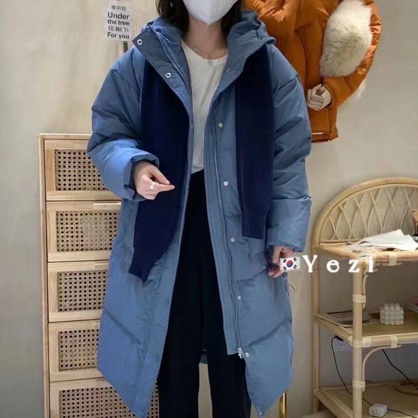 Pregnant women's mid-length down padded jacket women's winter clothing new Korean version of the small man loose niche cotton-padded jacket bread clothing tide