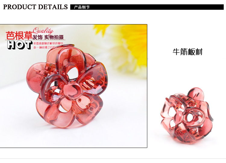 Bark cỏ năm cánh hoa mận nở rỗng clip trên clip bên bangs clip không xấu đen lấy clip kẹp tóc kẹp tóc - Phụ kiện tóc trâm cài cổ trang