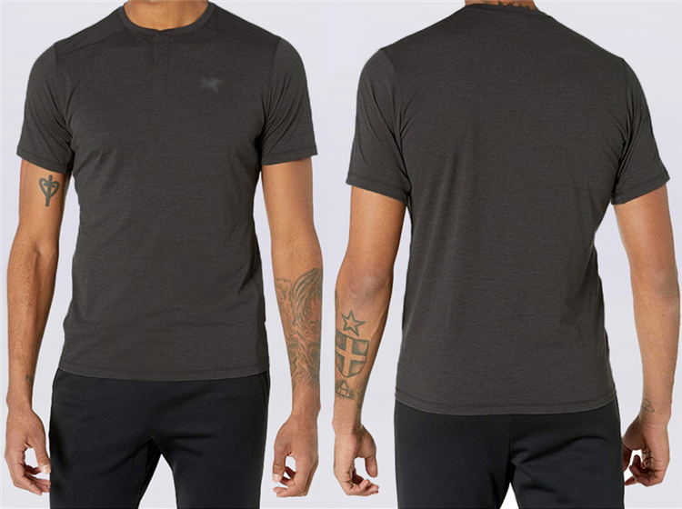 Kadem Henley SS outdoor hiking quick-drying short sleeve Henry shirt T-shirt casual POLO shirt 26925