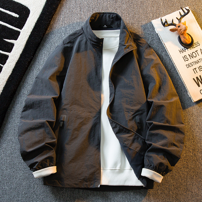 Stand Collar Executive Jacket Men's Coat 2026 New Spring and Autumn Trendy Brand Youth Commuter Jacket Casual Versatile