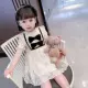 С бантиком, белый, короткий рукав
