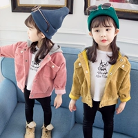 Tide, детская осенняя вельветовая куртка, детская одежда, 4 лет