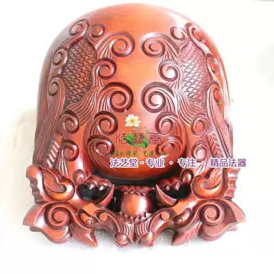 Fa Yitang Buddhism and Taoism Taiwan camphor wood Wood Wood fish equipment supplies Temple big wooden fish Buddhist supplies