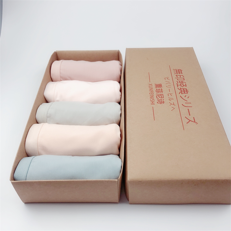 Unprinted Pure Cotton Underwear for Women, Japanese Style Mid-Waist Antibacterial Breathable Large Size Briefs