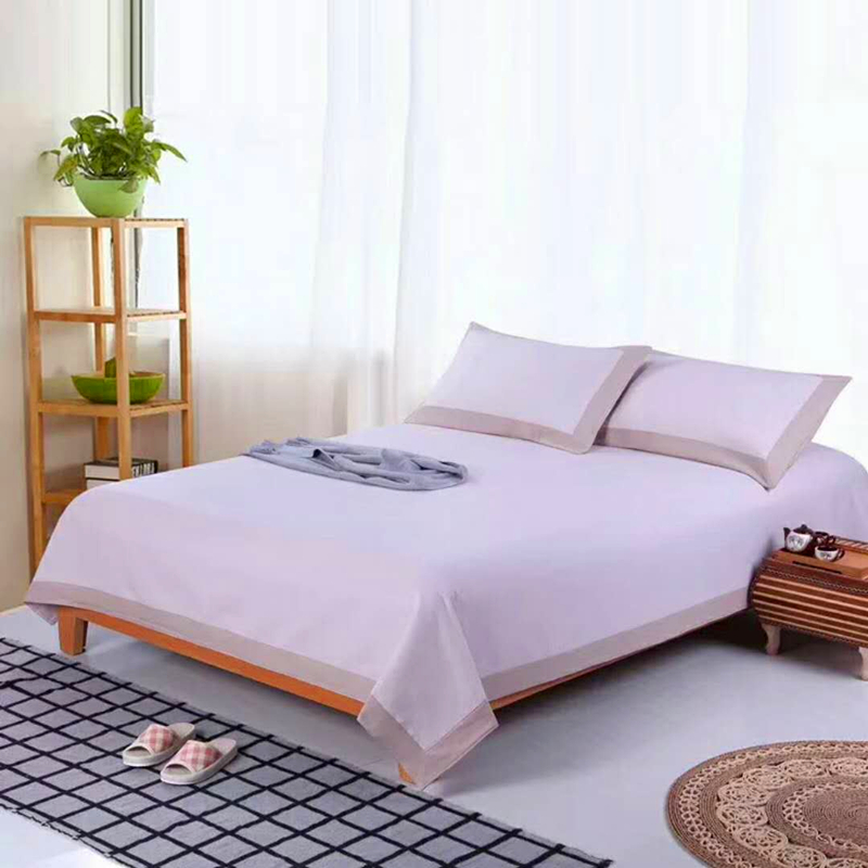 Cotton cũ vải thô ba mảnh mùa hè chải tốt đơn giường đôi 1.8 / 2.0 điều hòa không khí ghế gấp chiếu trúc 2mx2m2