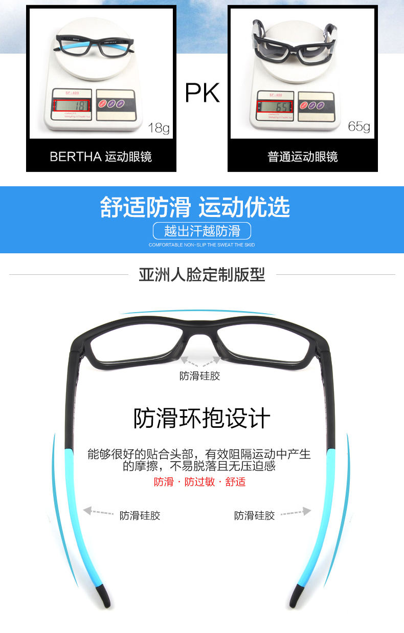 Montures de lunettes BERTHA    en Plaque memoire - Ref 3139345 Image 15