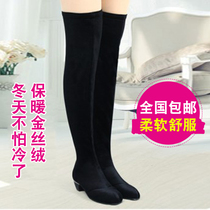 Spring and summer square dance boots Medium high-heeled knee-high sailor dance boots Adult soft-soled four seasons dance shoes