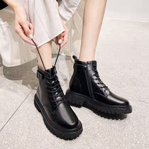 Leather Martin boots summer thin womens small height soft leather penalty boots 2021 new summer summer short boots summer