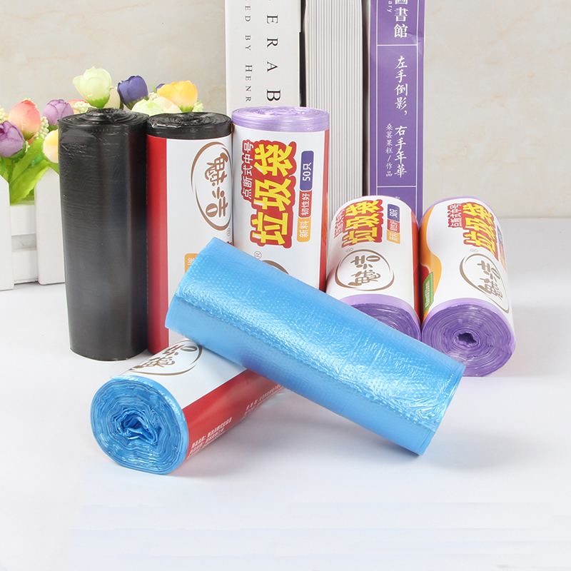 Thickened garbage bag Home disposable Kitchen Make-up Room Black Nod type Wound Roll plastic bag CUHK