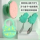 Mint Green Lion Fork Spoon (пылезащитная коробка) + зеленая розовая корона всасывающая чашка + зеленый силиконовый нагрудник