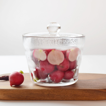 Japanese one - night stain container fog - glass shallow stain cans Creative glass cans pickle cans pickle