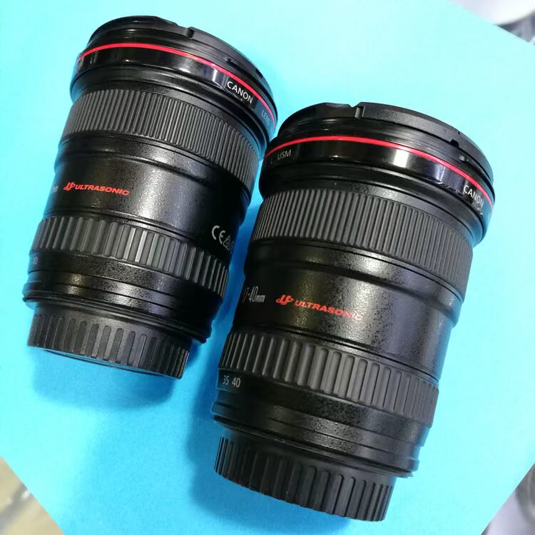 Ống kính máy ảnh Canon 17-40mm f / 4 vòng tròn đỏ 1740 Ống kính máy ảnh DSLR 18-200 24-105 cũ