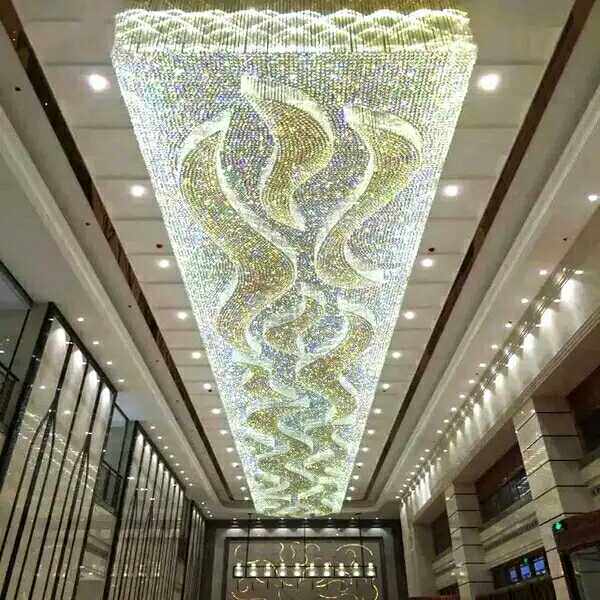 Hotel lobby banquet hall crystal ceiling lamp sales department sand table building middle floor rest negotiation area engineering lamps