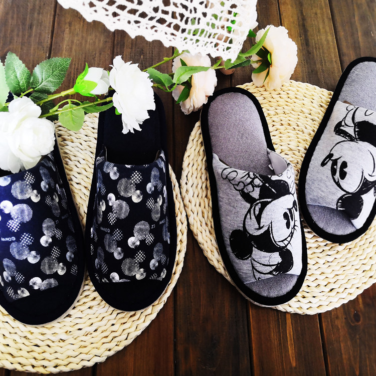 Spring and Autumn Women's Home Slippers with Cute Patterns Comfortable Indoor Home Shoes