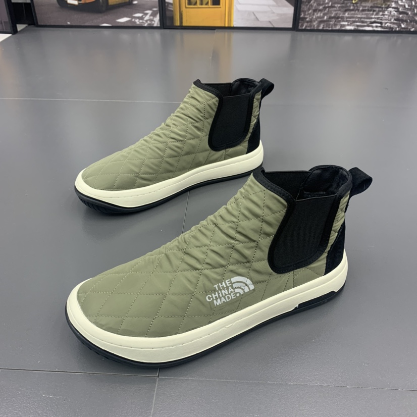 2021 cotton shoes new winter warm trend slip-on cloth shoes thick bottom trend men's plus velvet clown shoes men