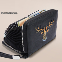 Card bag Card bag Mens leather multi-card large capacity bank card credit card storage bag trend card cover